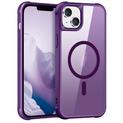 For iPhone 15 MagSafe Magnetic Phone Case(Purple) - iPhone 15 Cases by buy2fix | Online Shopping UK | buy2fix