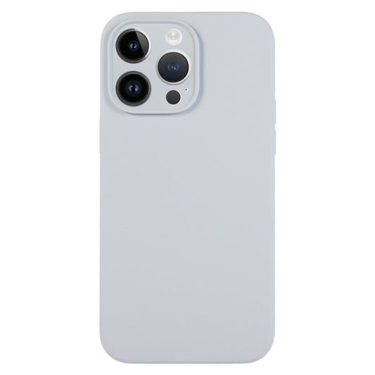 For iPhone 13 Pro Pure Color Liquid Silicone Fine Pore Phone Case(Grey Blue) - iPhone 13 Pro Cases by buy2fix | Online Shopping UK | buy2fix