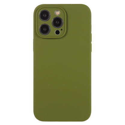 For iPhone 12 Pro Max Pure Color Liquid Silicone Fine Pore Phone Case(Pine Forest Green) - iPhone 12 Pro Max Cases by buy2fix | Online Shopping UK | buy2fix