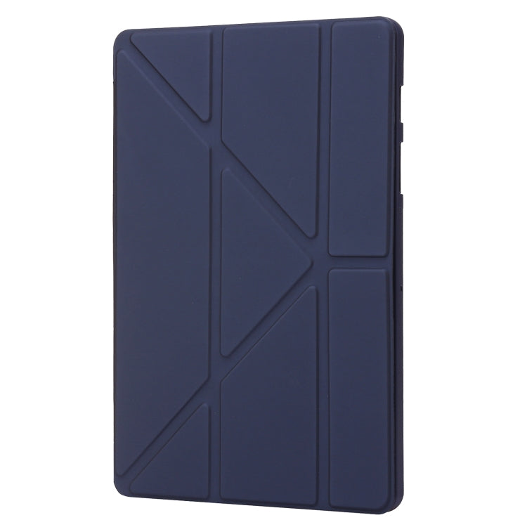 For Samsung Galaxy Tab S9 Deformation Silicone Leather Tablet Case(Dark Blue) - Galaxy Tab S9 Cases by buy2fix | Online Shopping UK | buy2fix