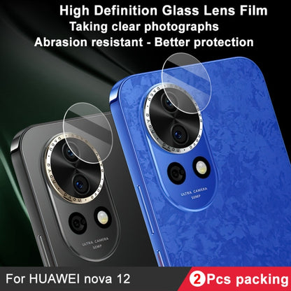 For Huawei nova 12 2 PCS/Set IMAK HD Glass Rear Camera Lens Film - For Huawei by imak | Online Shopping UK | buy2fix