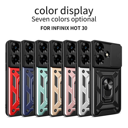 For Infinix Hot 30 Sliding Camera Cover Design TPU+PC Phone Case(Blue) - Infinix Cases by buy2fix | Online Shopping UK | buy2fix