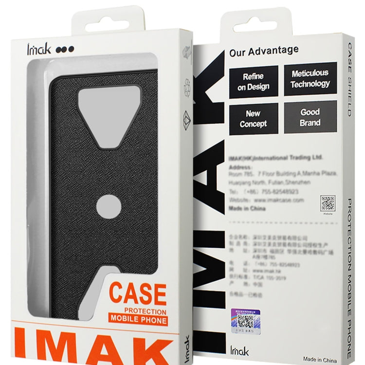 For iPhone 15 Plus IMAK LX-5 Series Shockproof PC + PU + TPU Protective Phone Case(Weaving Texture) - iPhone 15 Plus Cases by imak | Online Shopping UK | buy2fix