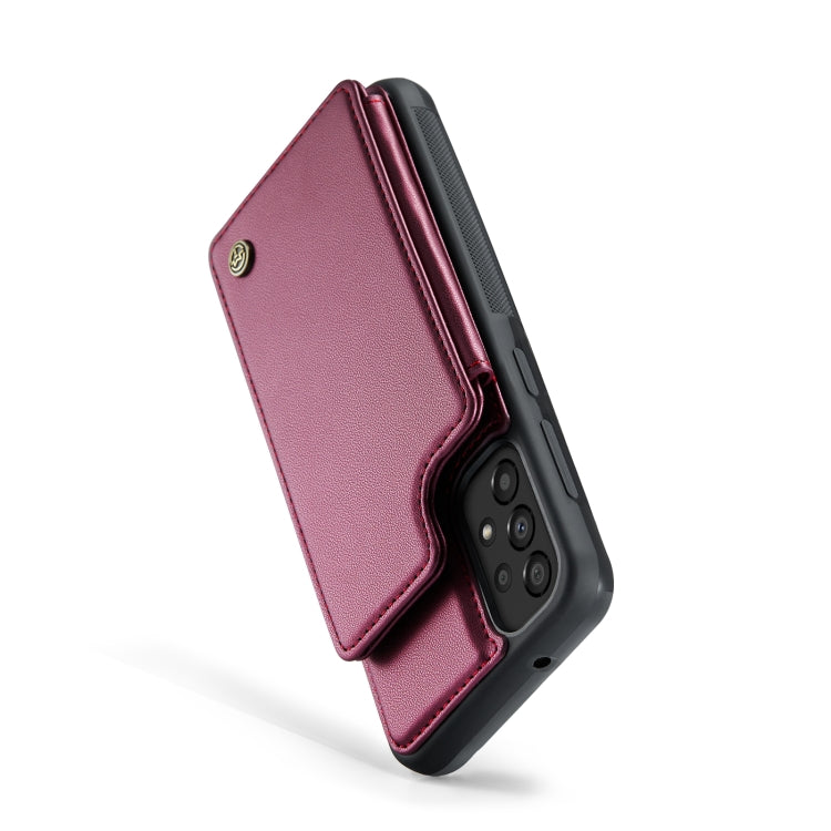 For Samsung Galaxy A33 5G CaseMe C22 Card Slots Holder RFID Anti-theft Phone Case(Wine Red) - Galaxy Phone Cases by CaseMe | Online Shopping UK | buy2fix