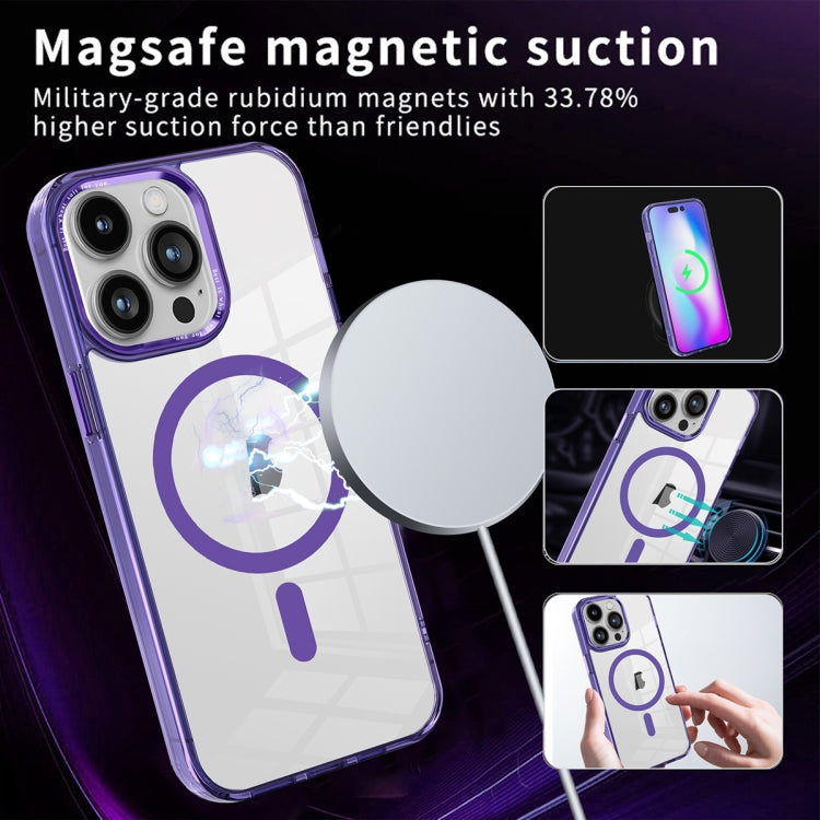 For iPhone 11 Ice Color Magnetic Series PC + Acrylic Magsafe Phone Case(Blue) - iPhone 11 Cases by buy2fix | Online Shopping UK | buy2fix