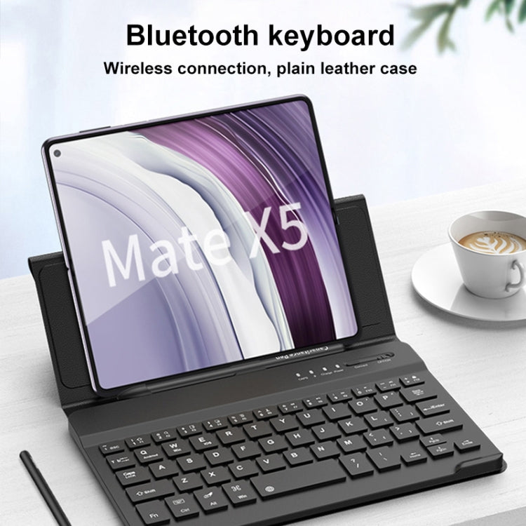 For Huawei Mate X5 GKK Gear Adjustment Bluetooth Keyboard Leather Case with Capacitive Pen + Phone Case(Carbon Fiber) - Huawei Keyboard by GKK | Online Shopping UK | buy2fix