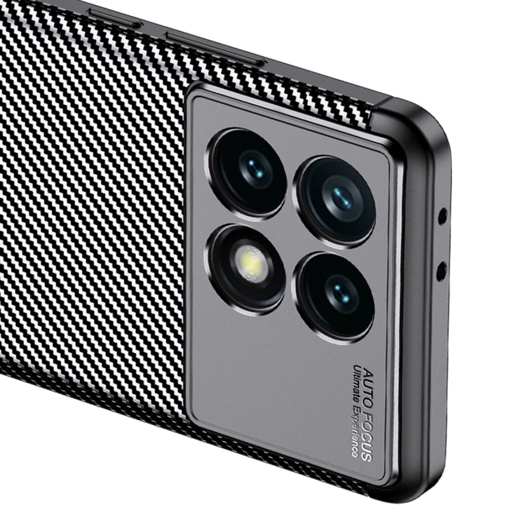 For Xiaomi Redmi K70 Pro Carbon Fiber Texture Shockproof TPU Phone Case(Black) - K70 Pro Cases by buy2fix | Online Shopping UK | buy2fix