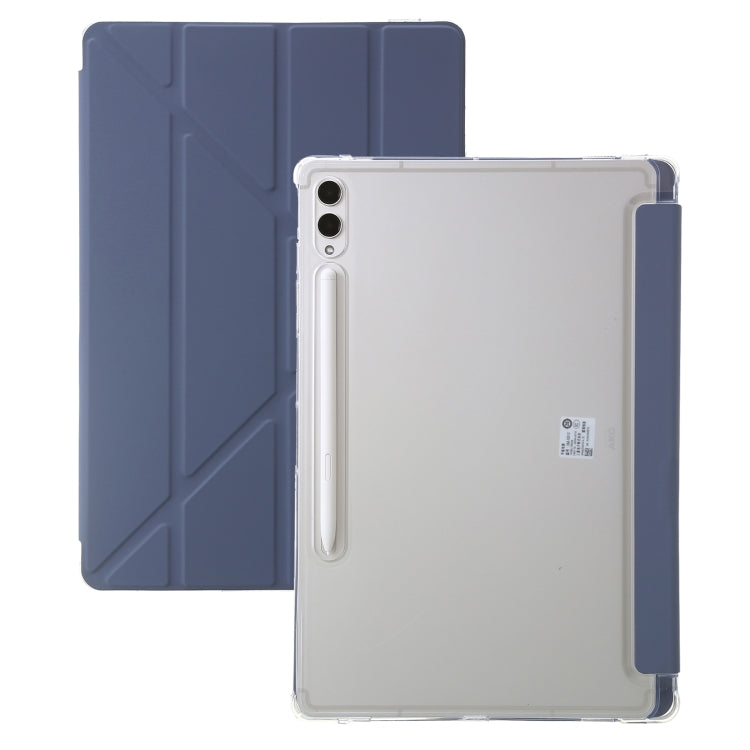 For Samsung Galaxy Tab S9 FE Clear Acrylic Deformation Leather Tablet Case(Lavender) - Galaxy Tab S9 FE by buy2fix | Online Shopping UK | buy2fix