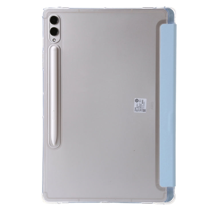 For Samsung Galaxy Tab S9 FE Clear Acrylic Deformation Leather Tablet Case(Ice Blue) - Galaxy Tab S9 FE by buy2fix | Online Shopping UK | buy2fix