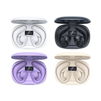 awei T67 Air Conduction TWS Bluetooth Earbuds(Purple) - Bluetooth Earphone by awei | Online Shopping UK | buy2fix