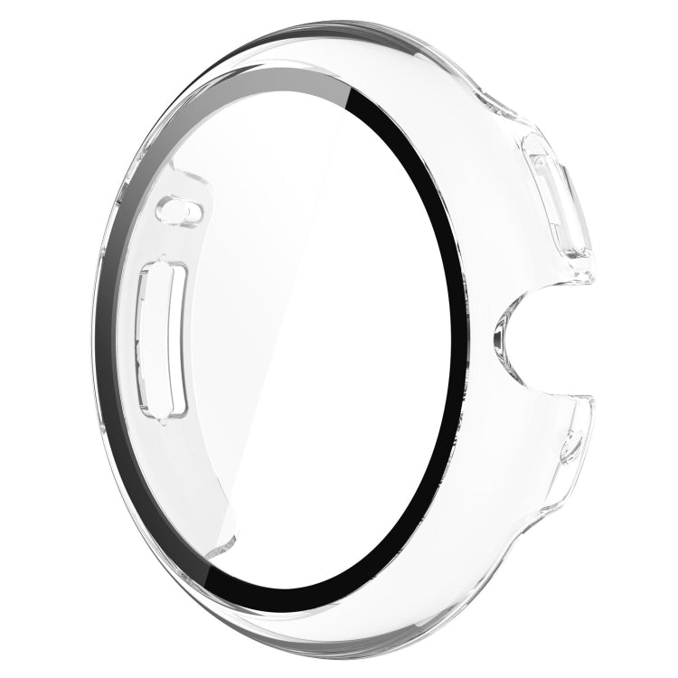 For Google Pixel Watch 2 PC + Tempered Film Integrated Watch Protective Case(Transparent White) - Watch Cases by buy2fix | Online Shopping UK | buy2fix