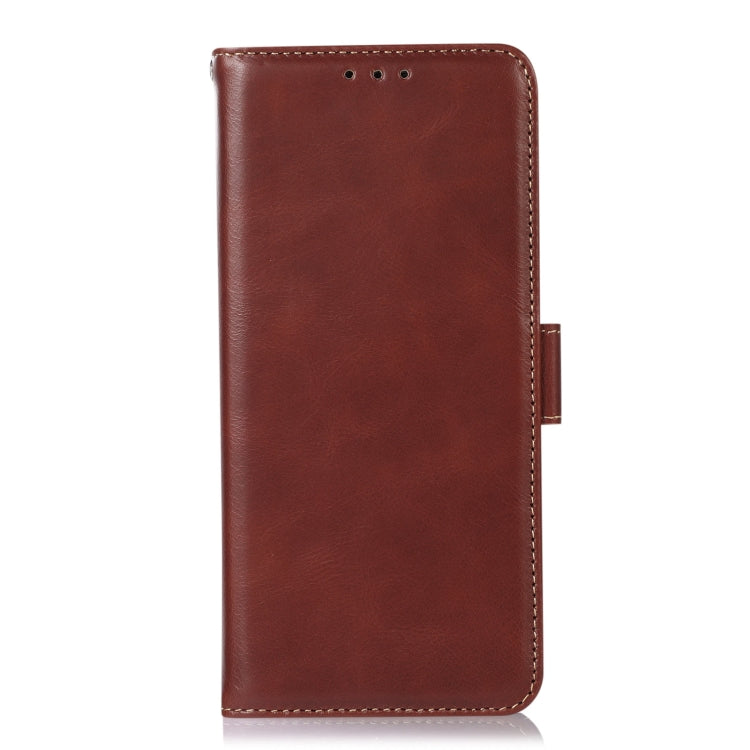 For Xiaomi Redmi 13C 4G/5G/Poco C65/Poco M6 Magnetic Crazy Horse Texture Genuine Leather RFID Phone Case(Brown) - 13C Cases by buy2fix | Online Shopping UK | buy2fix