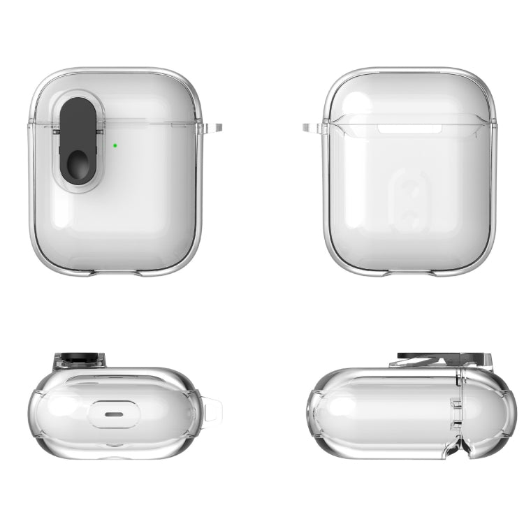 For AirPods 1 / 2 Ice Crystals Shockproof Earphone Protective Case(Transparent) - For AirPods 1/2 by buy2fix | Online Shopping UK | buy2fix