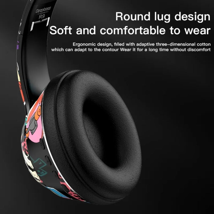 L750 3 in 1 RGB Graffiti Pattern Wireless Gaming Noise Reduction Headset(White) - Headset & Headphone by buy2fix | Online Shopping UK | buy2fix