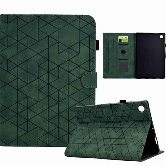 For Samsung Galaxy Tab A8 2022 SM-X200 Rhombus TPU Smart Leather Tablet Case(Green) - Other Galaxy Tab PC by buy2fix | Online Shopping UK | buy2fix