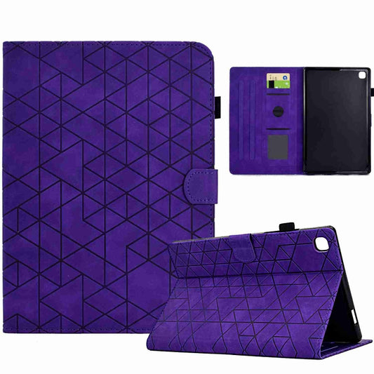 For Samsung Galaxy Tab A7 10.4 2020 T500 Rhombus TPU Smart Leather Tablet Case(Purple) - Other Galaxy Tab PC by buy2fix | Online Shopping UK | buy2fix