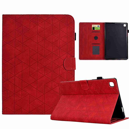 For Samsung Galaxy Tab A7 10.4 2020 T500 Rhombus TPU Smart Leather Tablet Case(Red) - Other Galaxy Tab PC by buy2fix | Online Shopping UK | buy2fix