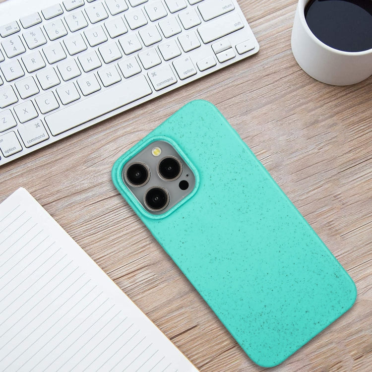 For iPhone 13 Pro Max Wheat MagSafe Magnetic Straw Material + TPU Phone Case(Green) - iPhone 13 Pro Max Cases by buy2fix | Online Shopping UK | buy2fix