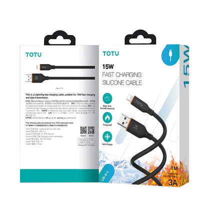 TOTU CB-6-L 15W USB to 8 Pin Silicone Data Cable, Length: 1m(Green) - Normal Style Cable by TOTUDESIGN | Online Shopping UK | buy2fix