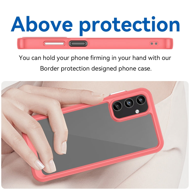 For Samsung Galaxy A05s Colorful Series Acrylic Hybrid TPU Phone Case(Red) - Galaxy Phone Cases by buy2fix | Online Shopping UK | buy2fix