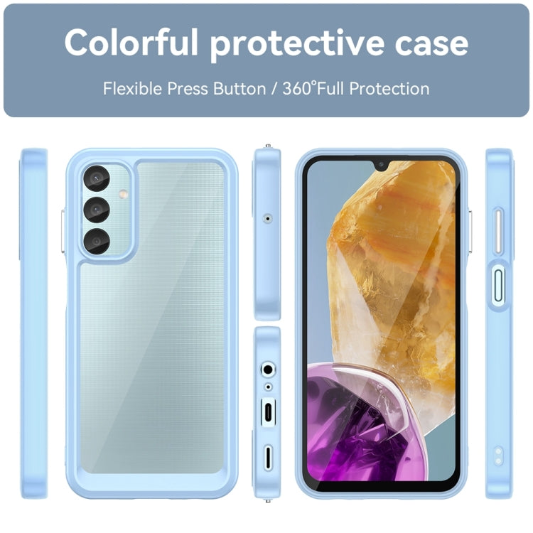 For Samsung Galaxy F15 Colorful Series Acrylic Hybrid TPU Phone Case(Blue) - Galaxy Phone Cases by buy2fix | Online Shopping UK | buy2fix