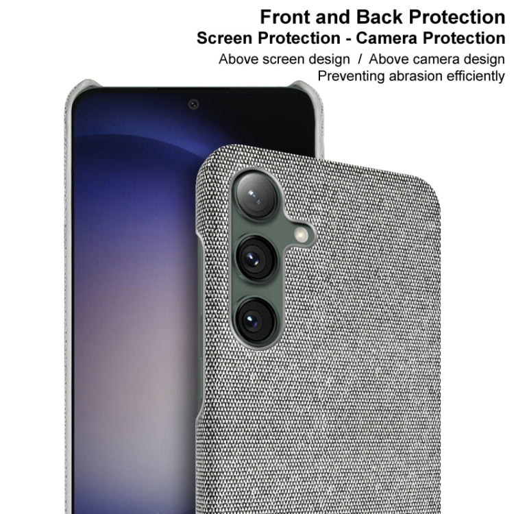 For Samsung Galaxy S24 5G imak Ruiyi Series Cloth Texture PU + PC Phone Case(Dark Grey) - Galaxy S24 5G Cases by imak | Online Shopping UK | buy2fix