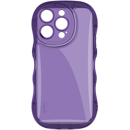 For iPhone 15 Pro IMAK Wave Bubble Soft Shockproof Phone Case(Purple) - iPhone 15 Pro Cases by imak | Online Shopping UK | buy2fix