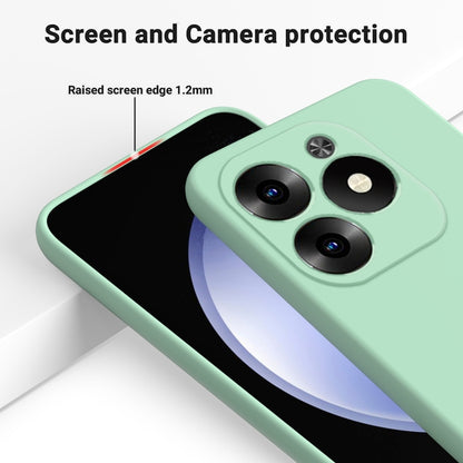 For Infinix Hot 40i Solid Color Liquid Silicone Dropproof Full Coverage Protective Case(Green) - Infinix Cases by buy2fix | Online Shopping UK | buy2fix