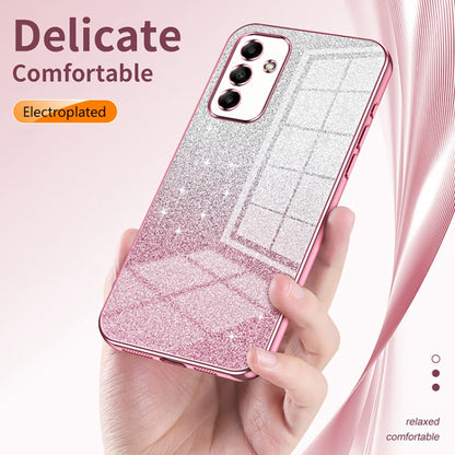 For Samsung Galaxy A53 5G Gradient Glitter Powder Electroplated Phone Case(Pink) - Galaxy Phone Cases by buy2fix | Online Shopping UK | buy2fix