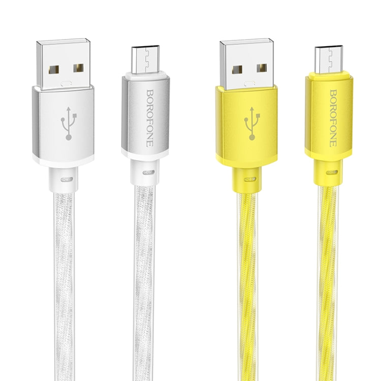 hoco BX95 Vivid 2.4A USB to Micro USB Silicone Charging Data Cable(Gold) - Micro USB Cable by hoco | Online Shopping UK | buy2fix