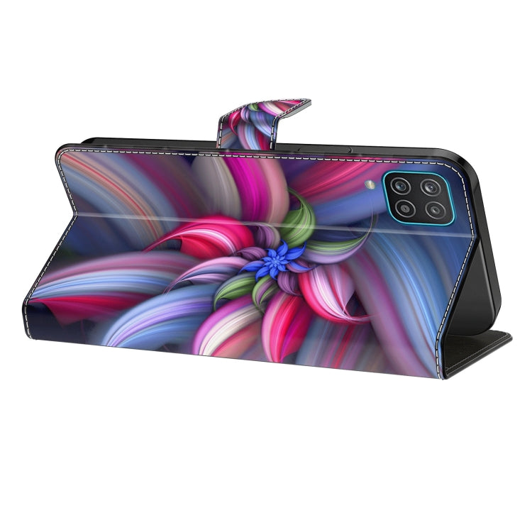 For Samsung Galaxy A55 5G Crystal 3D Shockproof Protective Leather Phone Case(Colorful Flower) - Galaxy Phone Cases by buy2fix | Online Shopping UK | buy2fix