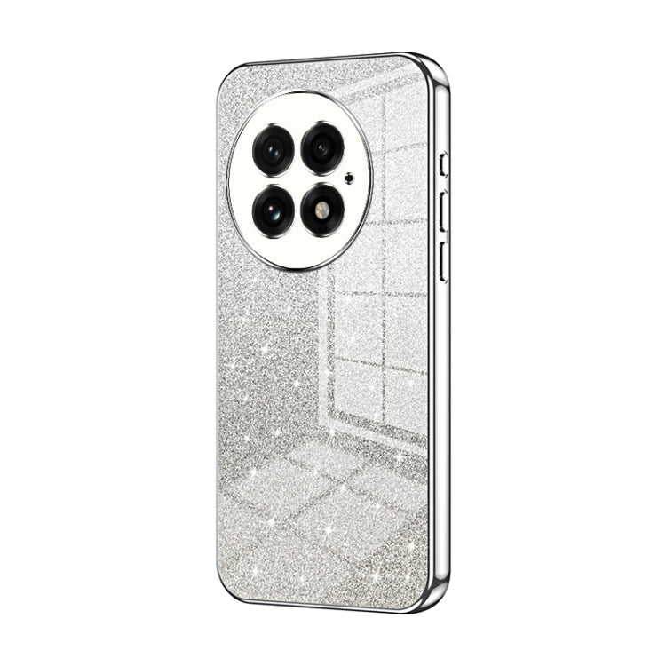 For OnePlus 13 Gradient Glitter Powder Electroplated Phone Case(Silver) - OnePlus Cases by buy2fix | Online Shopping UK | buy2fix