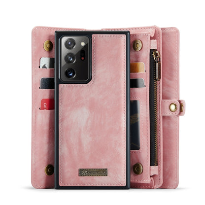 For Samsung Galaxy Note20 Ultra CaseMe-008 Detachable Multifunctional Horizontal Flip Leather Case with Card Slot & Holder & Zipper Wallet & Photo Frame (Pink) - Galaxy Note20 Ultra Cases by CaseMe | Online Shopping UK | buy2fix