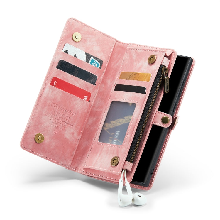 For Samsung Galaxy Note20 Ultra CaseMe-008 Detachable Multifunctional Horizontal Flip Leather Case with Card Slot & Holder & Zipper Wallet & Photo Frame (Pink) - Galaxy Note20 Ultra Cases by CaseMe | Online Shopping UK | buy2fix