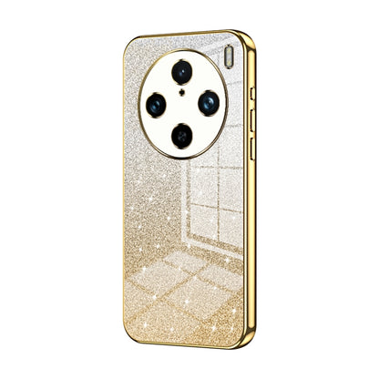 For vivo X100 Pro Gradient Glitter Powder Electroplated Phone Case(Gold) - X100 Pro Cases by imak | Online Shopping UK | buy2fix