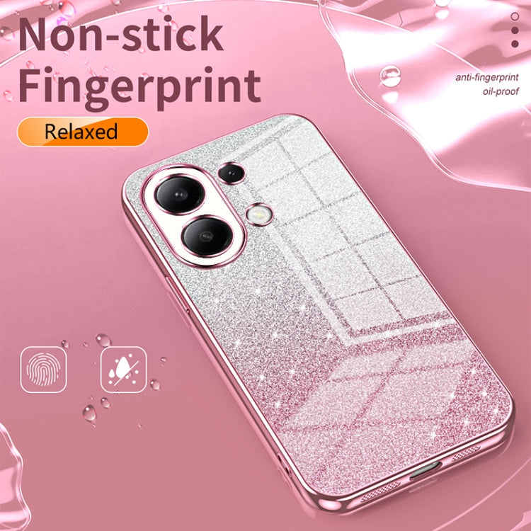 For Xiaomi Redmi K30 Pro / K30 Ultra Gradient Glitter Powder Electroplated Phone Case(Pink) - Xiaomi Cases by buy2fix | Online Shopping UK | buy2fix