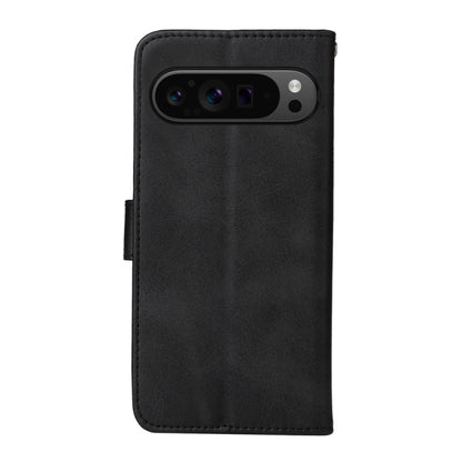 For Google Pixel 9 Pro Classic Calf Texture Flip Leather Phone Case(Black) - Google Cases by buy2fix | Online Shopping UK | buy2fix