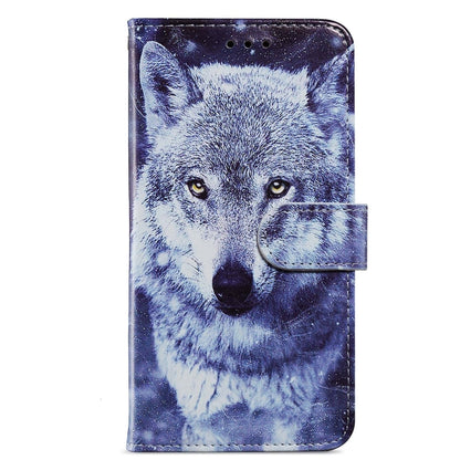 For Ulefone Note 14 Painted Pattern Horizontal Flip Leather Phone Case(White Wolf) - Ulefone Cases by buy2fix | Online Shopping UK | buy2fix