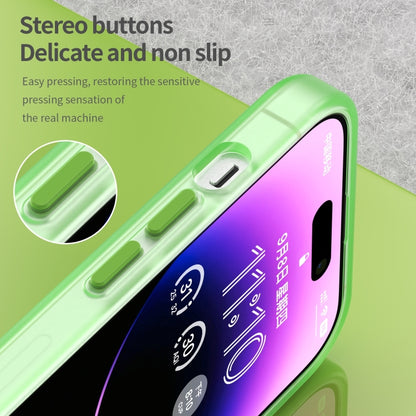 For iPhone 16 Pro MagSafe Frosted Translucent TPU + PC Full Coverage Phone Case(Green) - iPhone 16 Pro Cases by buy2fix | Online Shopping UK | buy2fix