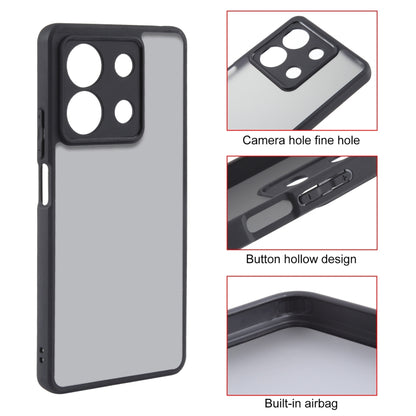 For Xiaomi Redmi Note 13 Fine Pore Matte Black TPU + PC Phone Case - Note 13 Cases by buy2fix | Online Shopping UK | buy2fix