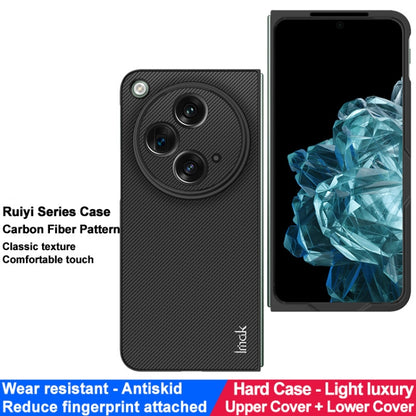 For OPPO Find N3 5G/OnePlus Open 5G imak Ruiyi Series PU + PC Phone Case(Carbon Fiber Texture) - Find N3 Cases by imak | Online Shopping UK | buy2fix