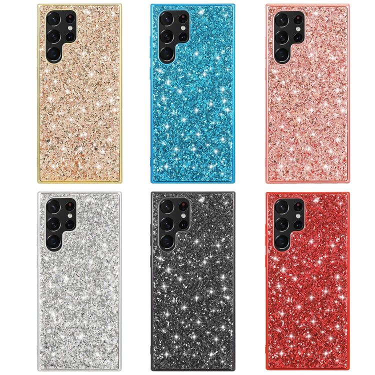 For Samsung Galaxy S24 Ultra 5G Glitter Powder TPU Phone Case(Gold) - Galaxy S24 Ultra 5G Cases by buy2fix | Online Shopping UK | buy2fix