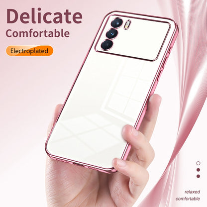 For OPPO K9 Pro Transparent Plating Fine Hole Phone Case(Silver) - OPPO Cases by buy2fix | Online Shopping UK | buy2fix