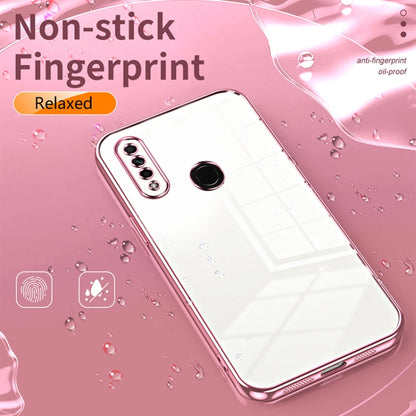 For OPPO A8 / A31 2020 Transparent Plating Fine Hole Phone Case(Silver) - OPPO Cases by buy2fix | Online Shopping UK | buy2fix