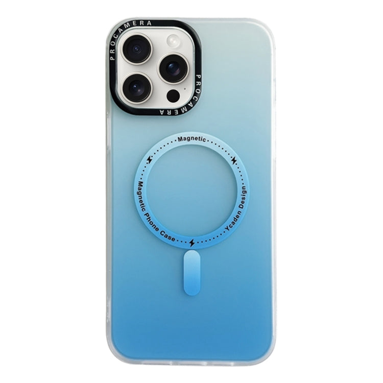 For iPhone 12 Pro MagSafe IMD Gradient PC Hybrid TPU Phone Case(Blue) - iPhone 12 / 12 Pro Cases by buy2fix | Online Shopping UK | buy2fix