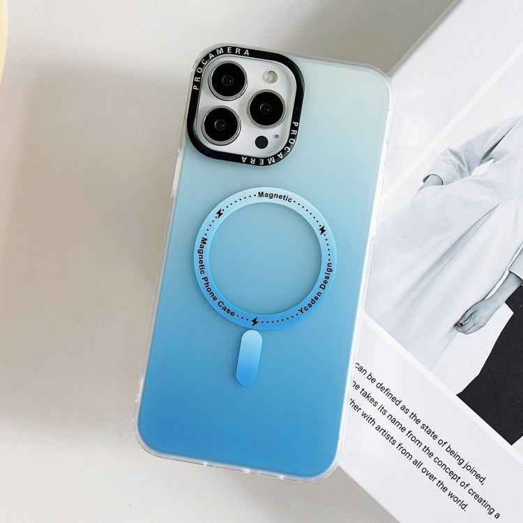 For iPhone 11 Pro MagSafe IMD Gradient PC Hybrid TPU Phone Case(Blue) - iPhone 11 Pro Cases by buy2fix | Online Shopping UK | buy2fix