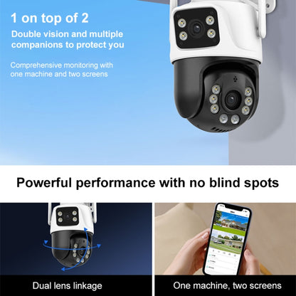 QX101 6MP WiFi Dual Camera Supports Two-way Voice Intercom & Infrared Night Vision(UK Plug) - Wireless Camera by buy2fix | Online Shopping UK | buy2fix