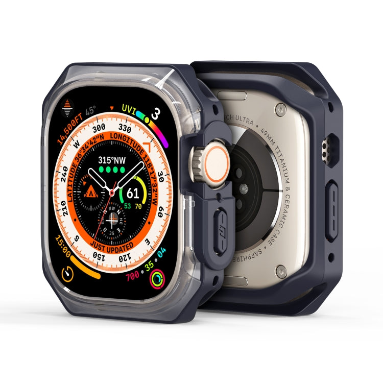 For Apple Watch Ultra 2 49mm / Ultra 49mm DUX DUCIS Tamo Series Hollow PC + TPU Watch Protective Case(Transparent Midnight) - Watch Cases by DUX DUCIS | Online Shopping UK | buy2fix