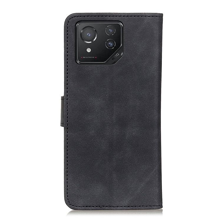 For Asus ROG Phone 8 KHAZNEH Retro Texture Flip Leather Phone Case(Black) - ASUS Cases by buy2fix | Online Shopping UK | buy2fix