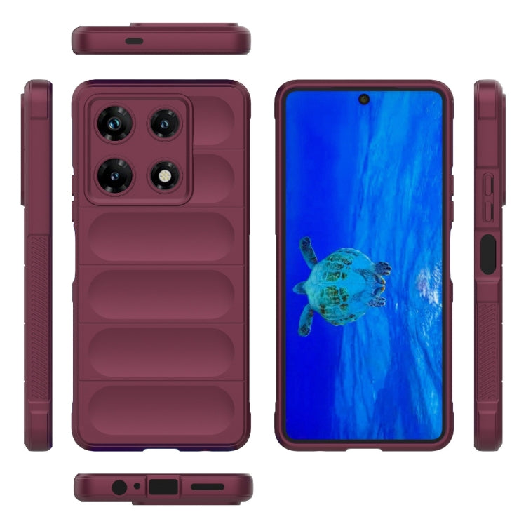 For Infinix Note 30 Pro X6788 Magic Shield TPU + Flannel Phone Case(Wine Red) - Infinix Cases by buy2fix | Online Shopping UK | buy2fix